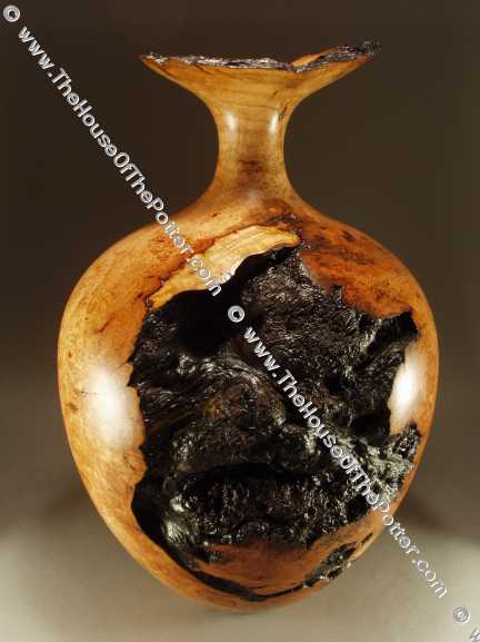 Large Cherry Burl Vase